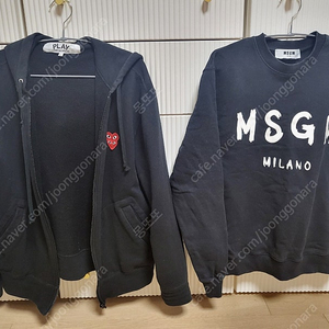 꼼데집업, msgm 맨투맨