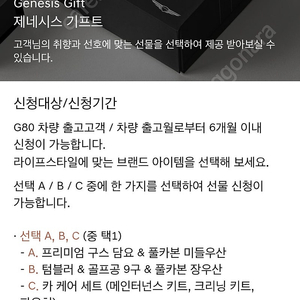 제네시스 g80 기프트 팔아요