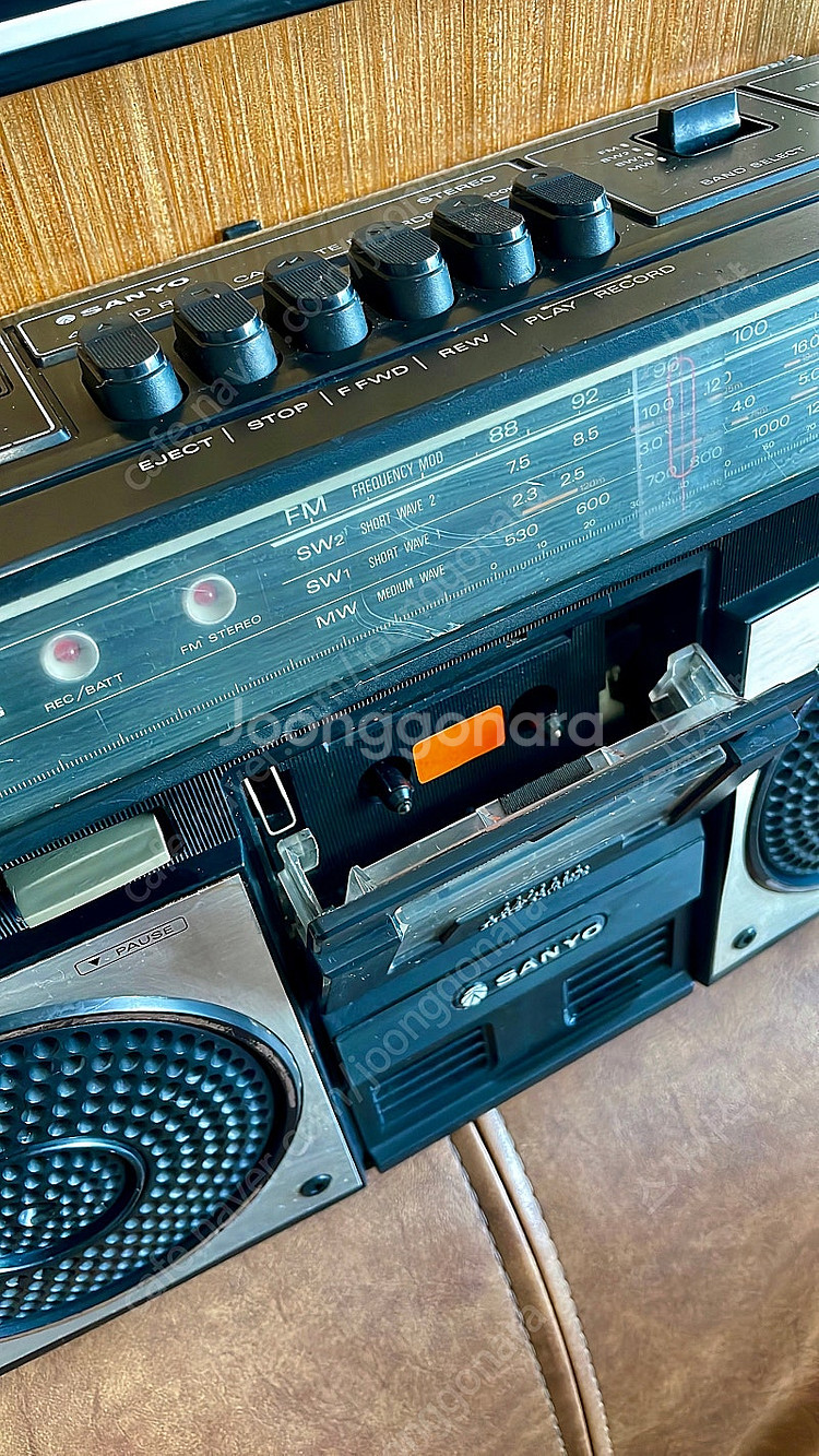 산요 카세트 라디오 플레이어 붐박스 1978--1