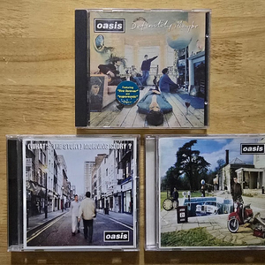 CD 음반 oasis 오아시스 앨범 3장