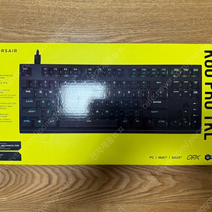 CORSAIR K60 RGB PRO TKL OPX 풀박스 (블랙,영문)