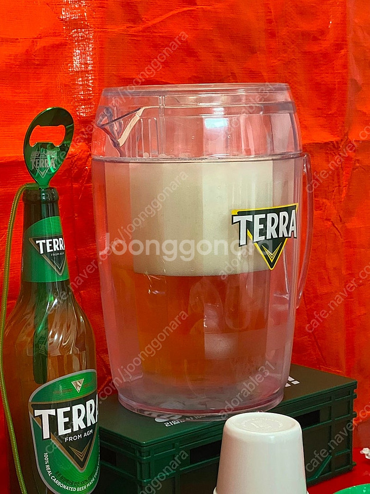 테라 생맥 피쳐통 생맥주 홈포차 진로 굿즈--5