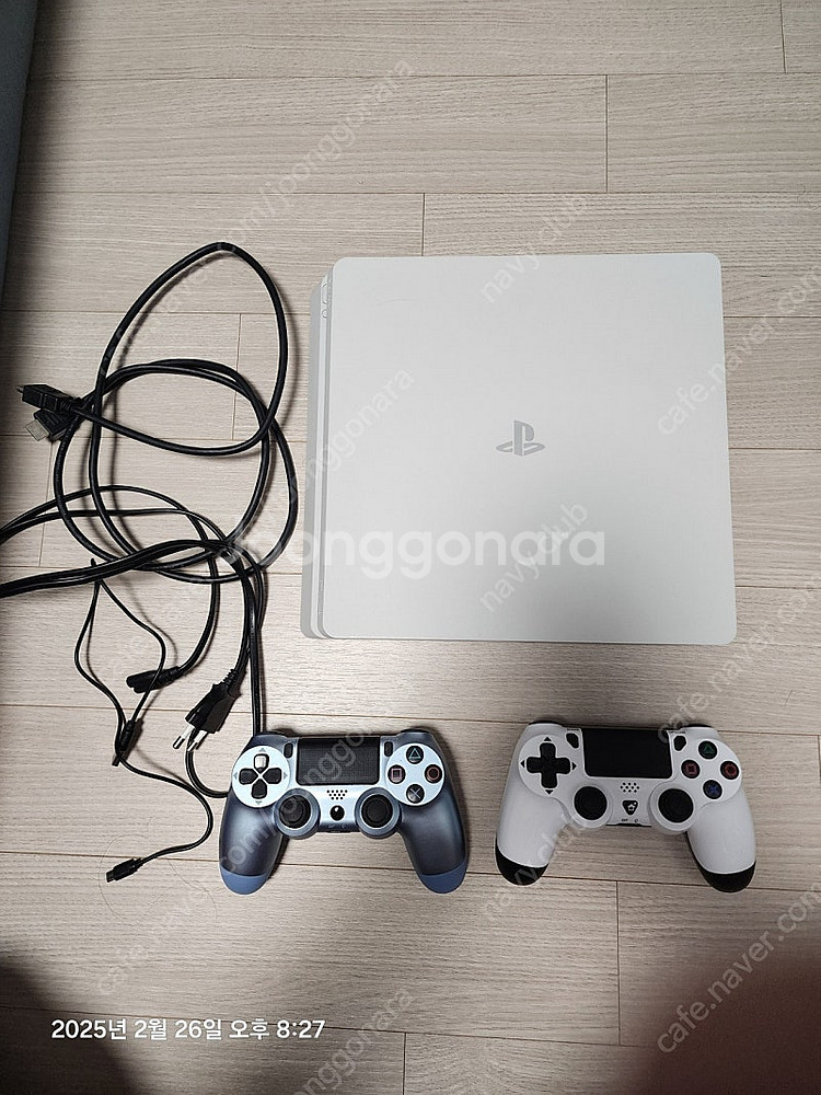 PS4 슬림 2117A 500기가 화이트 가품패드2개 ...--0