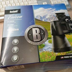 Bushnell 팔콘 와이드 앵글 쌍안경 블랙