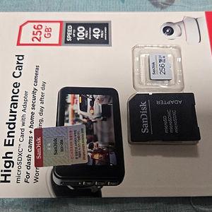 샌디스크 Sandisk High Endurance Micro SD 256GB 택포 15000원에 팝니다.