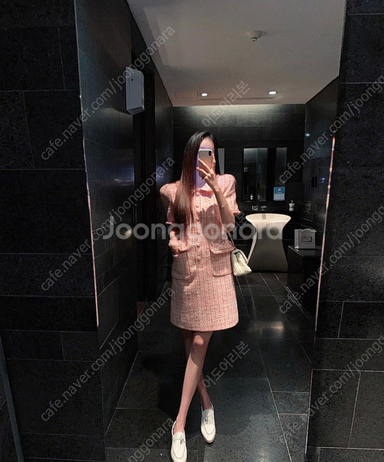 로즈팩토리 펄 트위드 드레스 아네로즈 라벨르블랑 로아르...--2