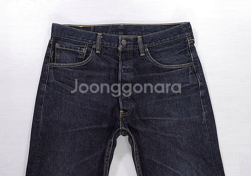 리바이스 501 블랙 진 흑청 33인치 W33 L30--1