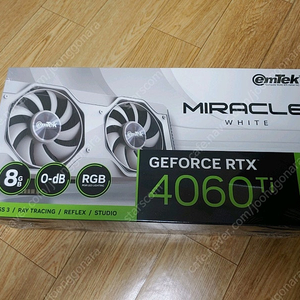 이엠텍 지포스 4060TI 미라클화이트