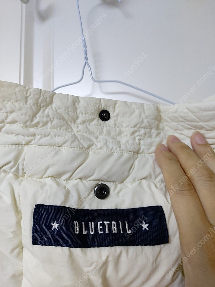 블루테일주니어구스다운경량롱패딩160사이즈/성인55 아.--3