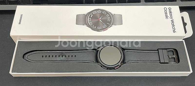 갤럭시워치6클래식 LTE 블랙 43mm 상태좋은 풀박스...--0