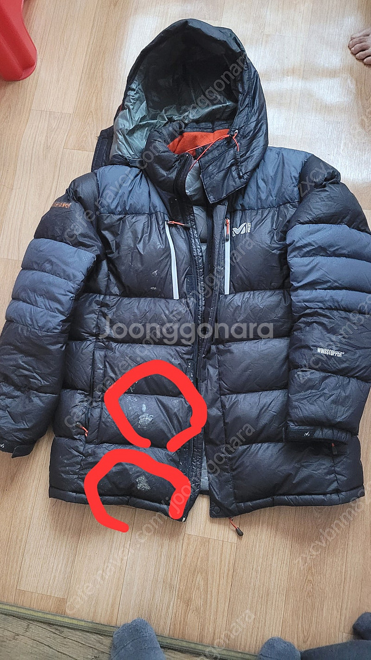 마모트 고어구스다운(95)4만.스판 등산바지2벌(34)...--4
