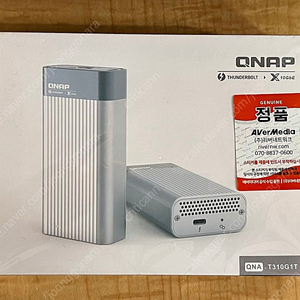 [ 10기가비트 랜카드 ] QNAP QNA-T310G1T (10Gbps, Thunderbolt 3)