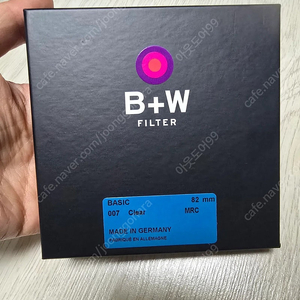 미개봉 새상품 슈나이더 B+W 007 Clear MRC BASIC 필터 82mm (독일 정식수입 홀로그램) 팝니다.