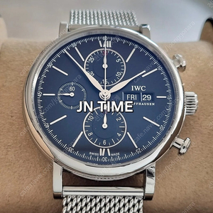 IWC 포르토피노 크로노그래프 42mm 검판 IW391010(2019년식)