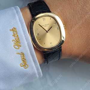 [정품] 파텍필립 골든 엘립스 점보사이즈 샴페인골드 18K 금통 자동 오토메틱 (Patek Philippe Golden Ellipse Men's)