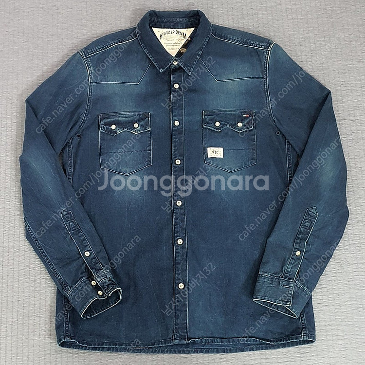 남자100 타미힐피거 데님셔츠--0