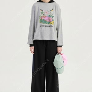 신상 럭키슈에뜨 밴딩 와이드팬츠