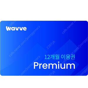 Wavve 웨이브 프리미엄 12개월 이용권