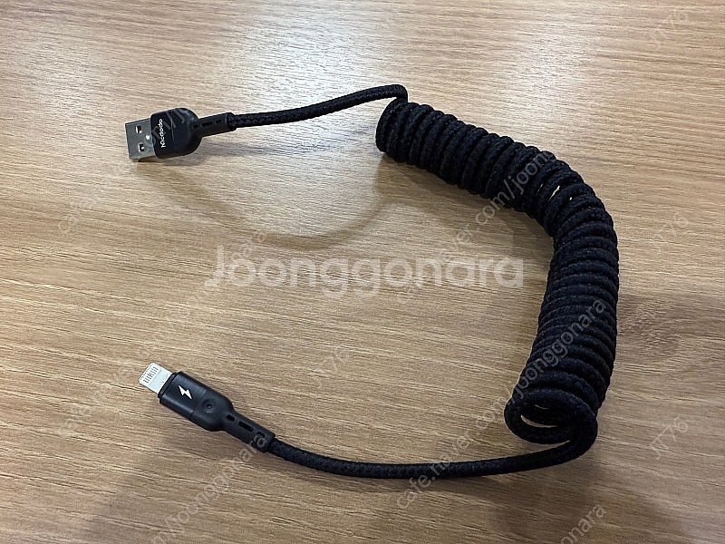 차량용 맥도도 코일 라이트닝 고속충전 케이블 판매 합니...--1