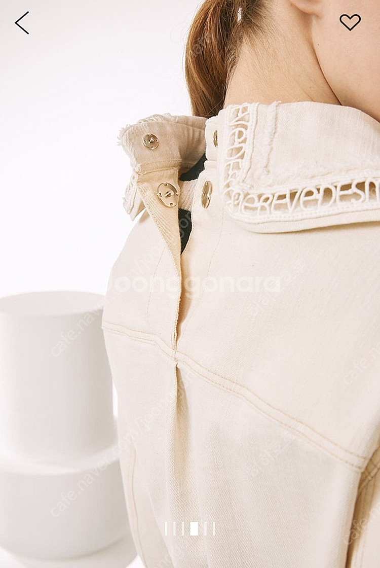 마인 아이보리 데님 자켓 55(한섬, 타임, 시스템, sj)--3