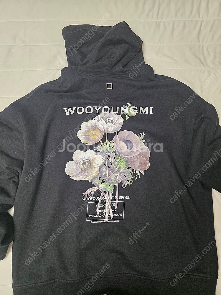 우영미 플라워 후드티 52사이즈--3
