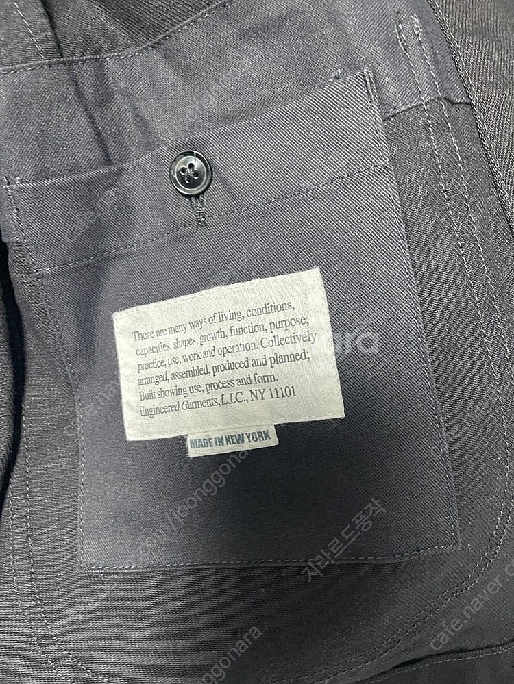 엔지니어드가먼츠 베드포드 블랙 fw23 s사이즈 코튼불...--4