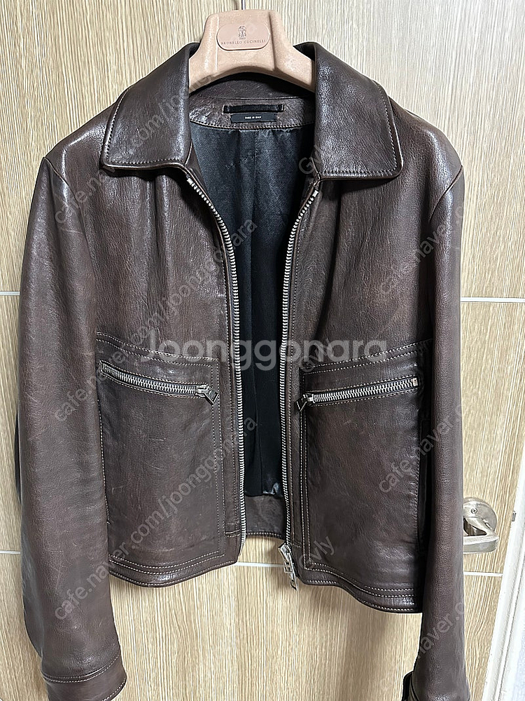 톰포드 남성 가죽 레더 자켓 50--0