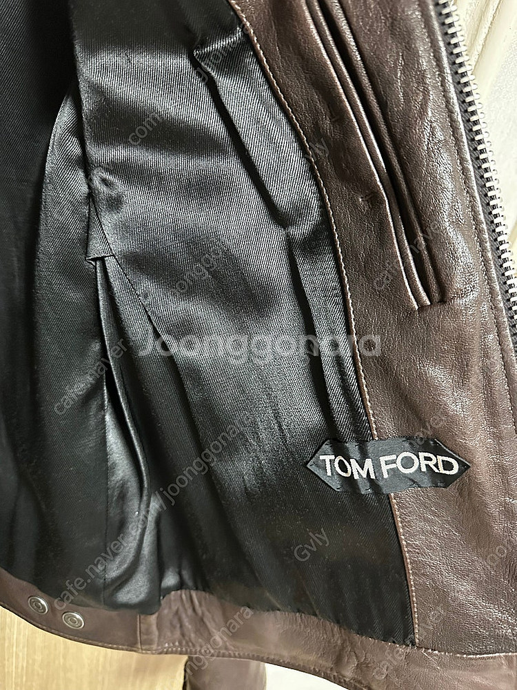 톰포드 남성 가죽 레더 자켓 50--5