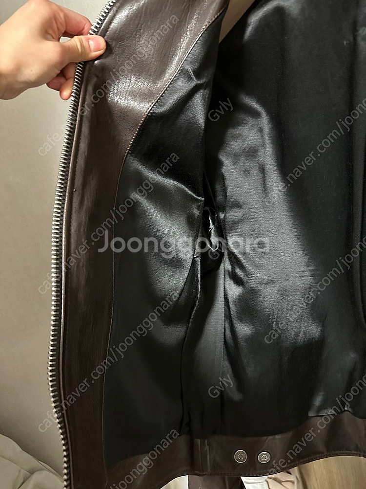 톰포드 남성 가죽 레더 자켓 50--6