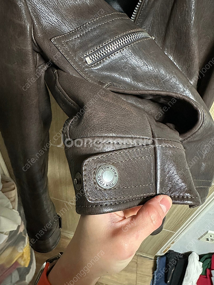 톰포드 남성 가죽 레더 자켓 50--8