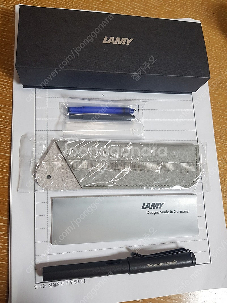 독일 라미 LAMY 사파리 만년필( EF촉 차콜블랙)--3