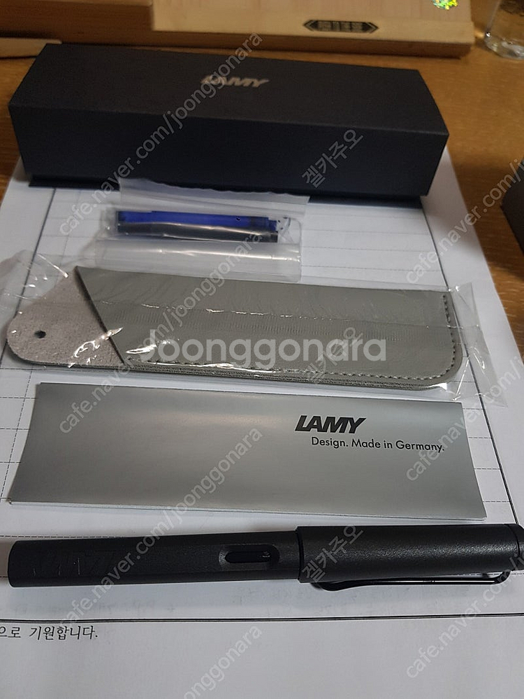 독일 라미 LAMY 사파리 만년필( EF촉 차콜블랙)--4