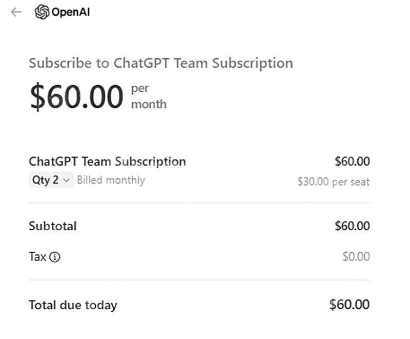 챗 지피티 chat gpt 팀요금제 team--2