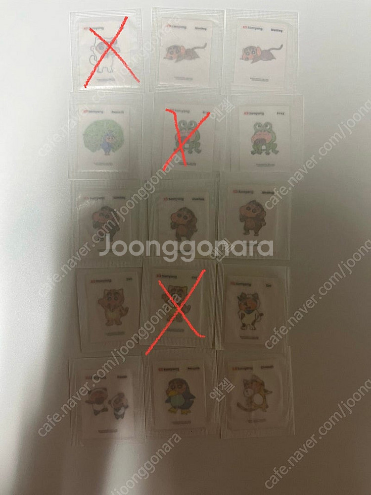 삼양짱구 4탄 판매 또는 교환원해요--0