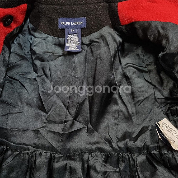 폴로 걸즈 여아동 모직 롱코트 6T, 6X, 120, ...--4