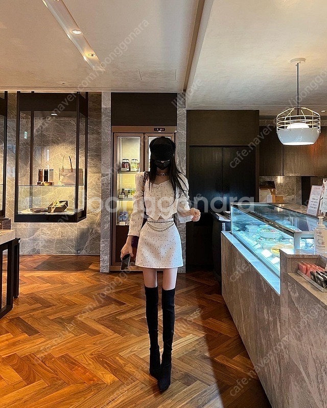 Vy스튜디오 크림 소다칩 트위드 세트 새상품🤍 라비수 ...--8