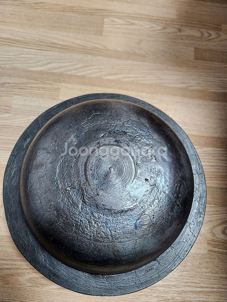안성주물 무쇠솥3호ㅡ새것ㅡ20cm ㅡ나무손잡이 포함입니...--2