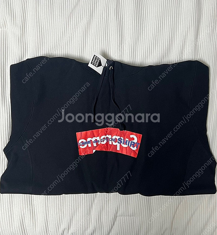 [L] 17SS 슈프림 x 꼼데가르송 셔츠 박스로고 후...--0