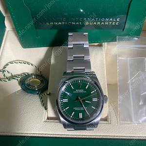 Rolex op36 green 정품