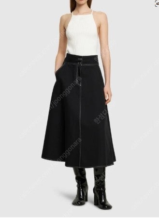막스마라 Max Mara 하이웨스트 플레어 롱 스커트 ...--0