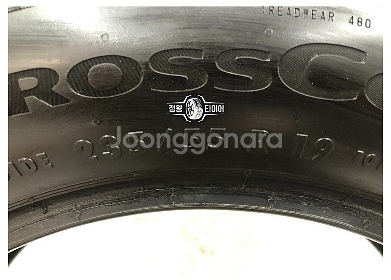 중고타이어 콘티넨탈 크로스컨택트 RX 235/55R19...--4