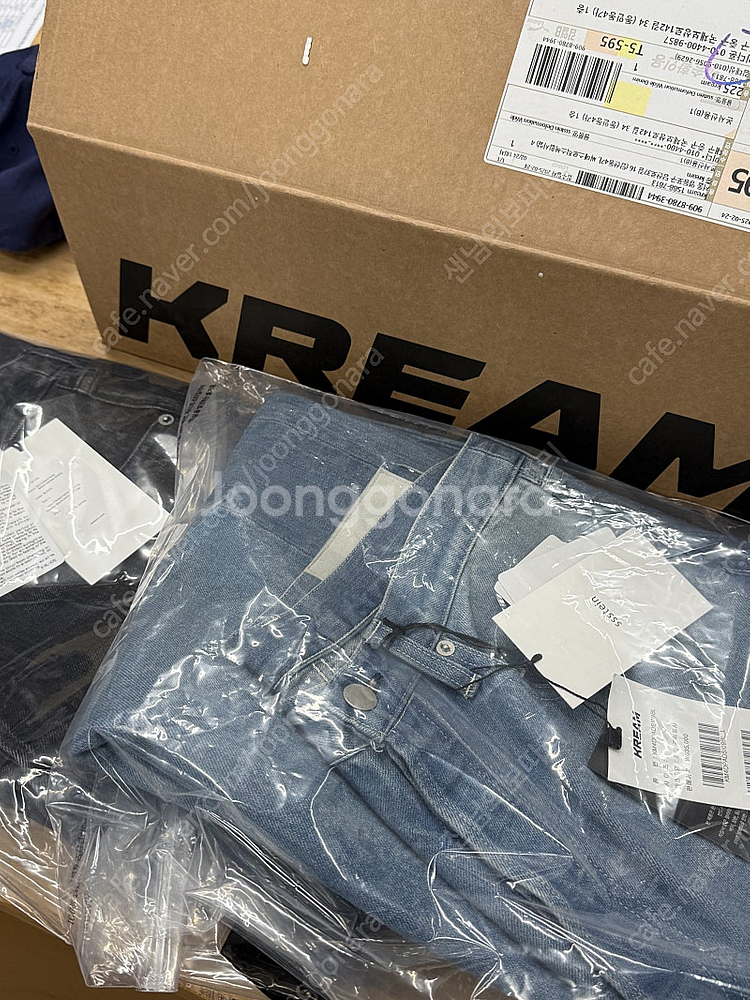 Ssstein 슈타인 24FW 디포메이션 와이드 데님 진 인디고 새상품 L--2