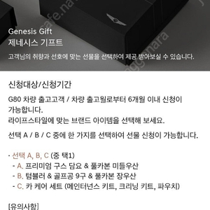 제네시스 g80 기프트 판매합니다