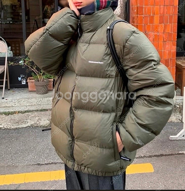 Thisisneverthat 패딩 카키 스몰--0