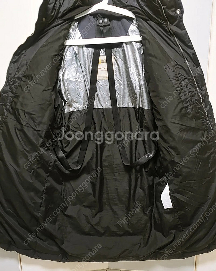 [L] 내셔널 지오그래픽 롱패딩점퍼 블랙540--1