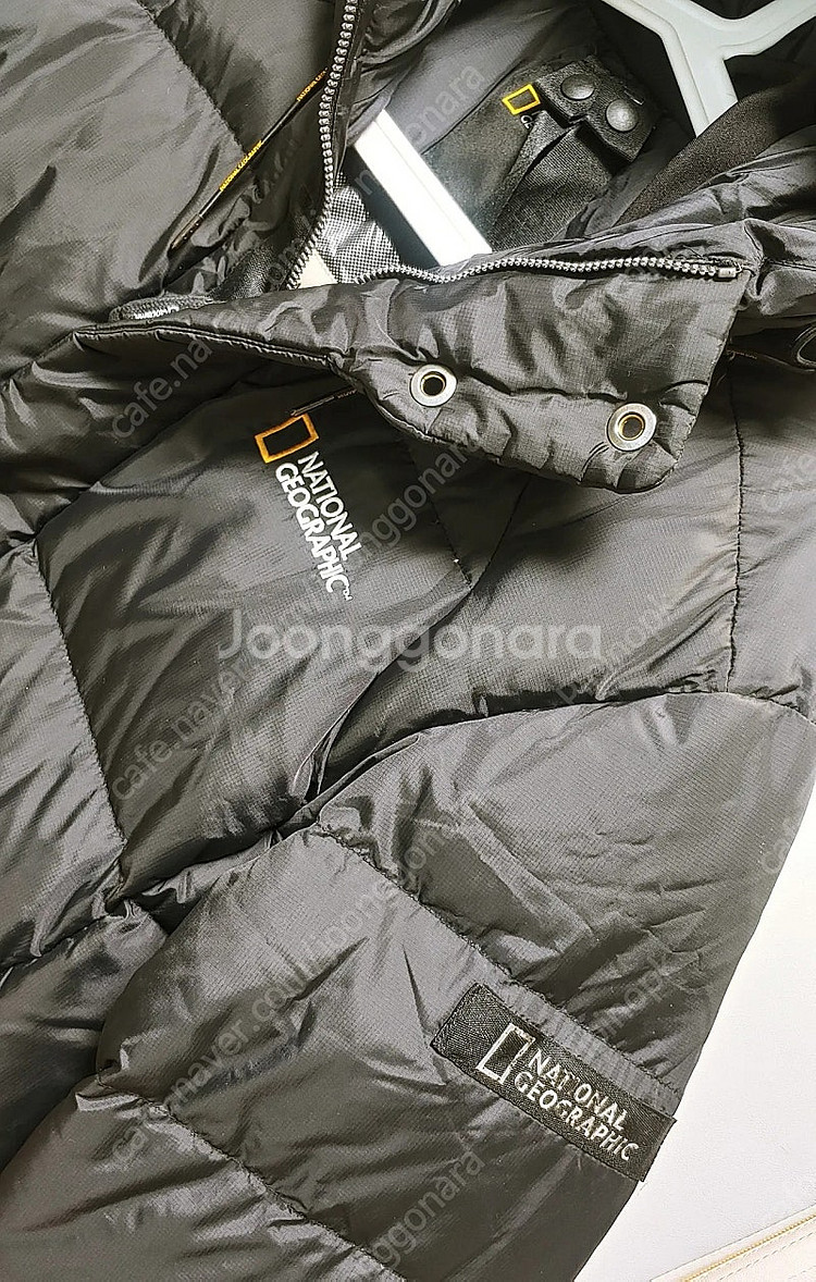 [L] 내셔널 지오그래픽 롱패딩점퍼 블랙540--2