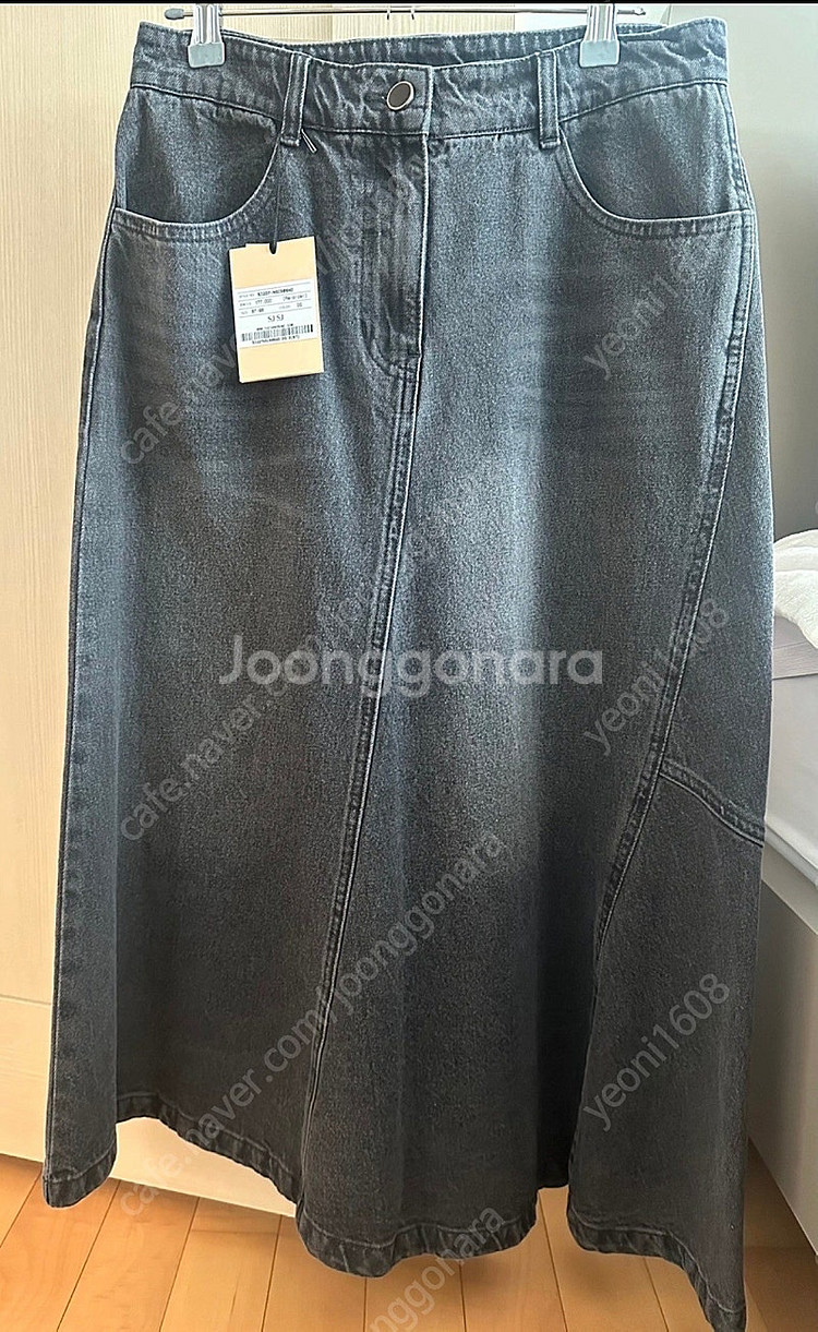 SJSJ 데님 스커트 (흑청)사이즈66--2