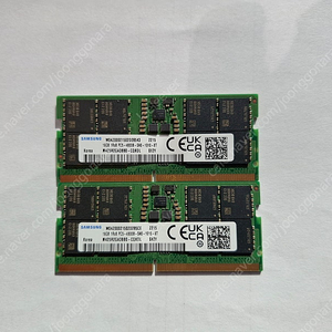 노트북램 16GB PC5-4800B 두개팝니다-