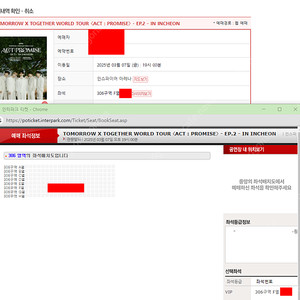 투바투 VIP구역 단석 양도합니다. 현장도움가능합니다