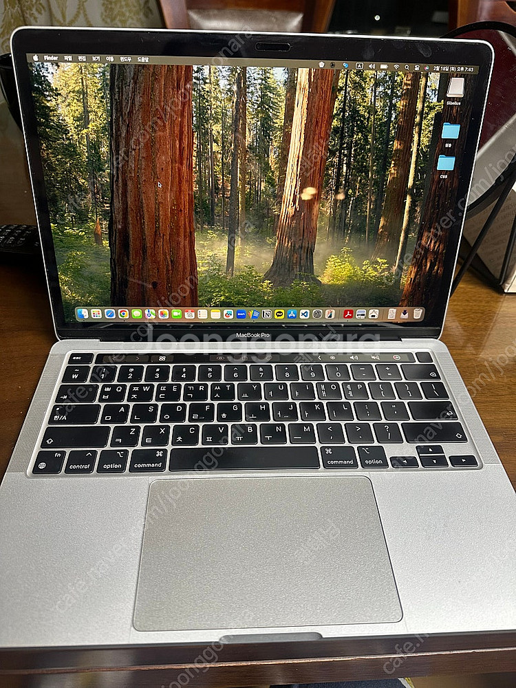 맥북프로M1 13인치, 실버, 16GB/1024GB 배...--2